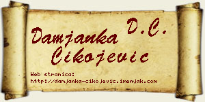 Damjanka Čikojević vizit kartica